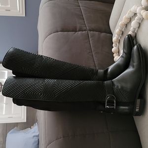 Vince Camuto black knee high riding boots. size 6.5